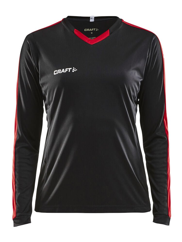 Progress Jersey Contrast Ls W Black/Bright XS