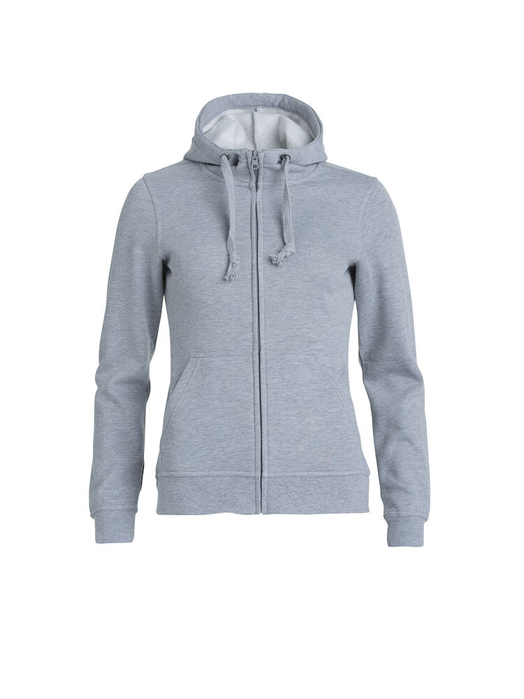 Basic Full Zip Ladies Grey Melange XS
