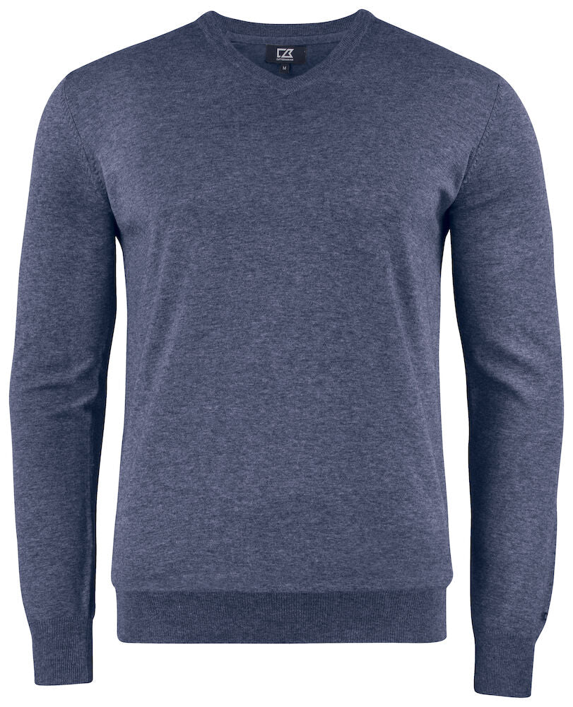 Oakville V-neck Men Navy Melange S