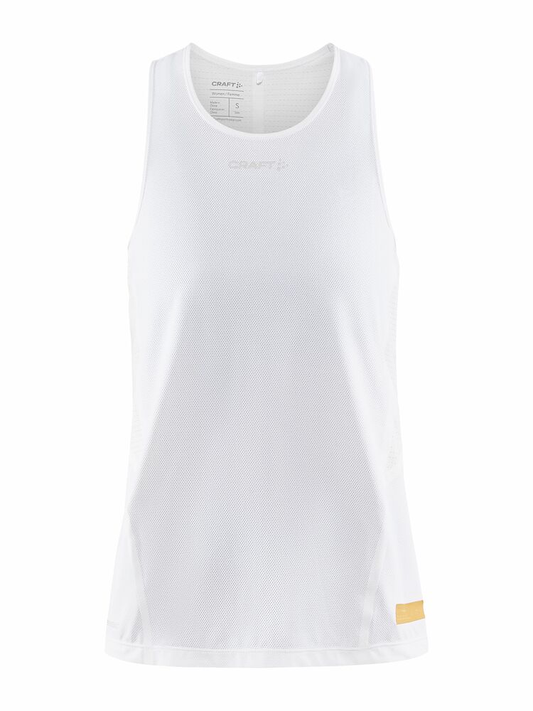 Pro Hypervent Singlet W White XS