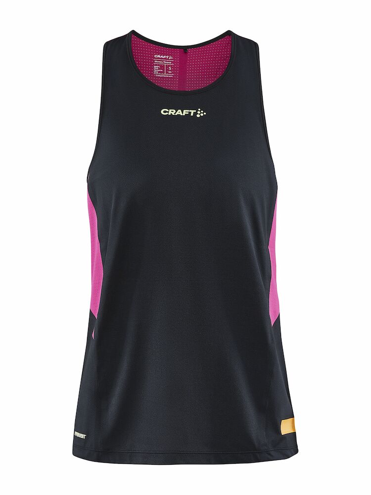 Pro Hypervent Singlet W Black-roxo XS