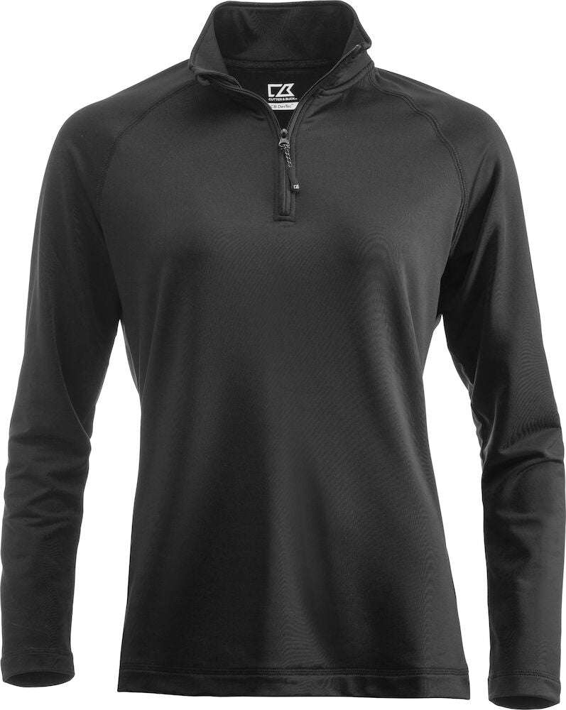 Coos Bay Half Zip Ladies Black XS