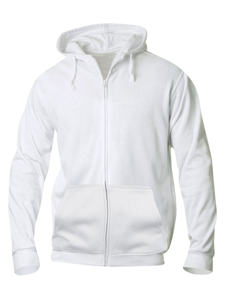 Basic Full Zip Mens White XS