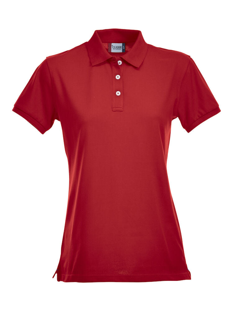 Stretch Premium Polo Ladies Red XS