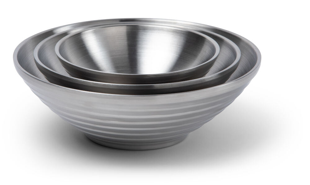 Skål Stainless Dobbeltvegg 3-pk.