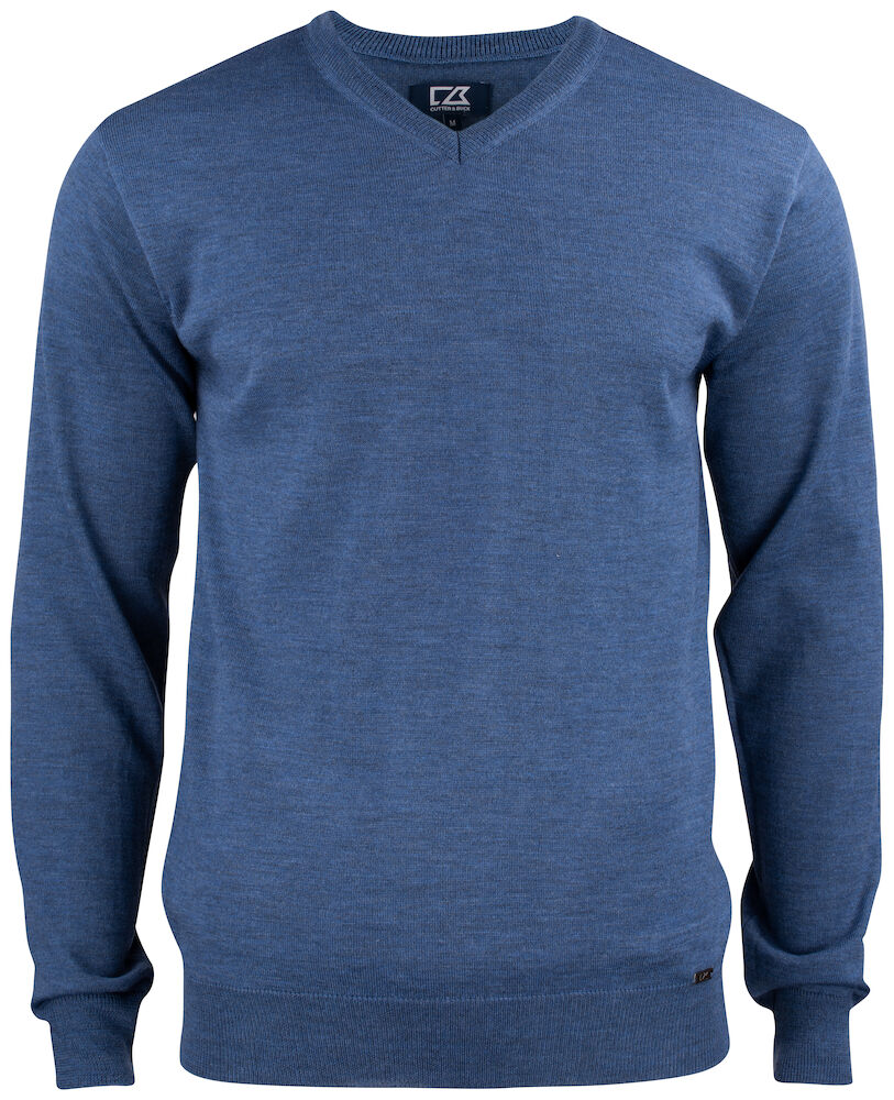 Everett V-Neck Denim Blue S