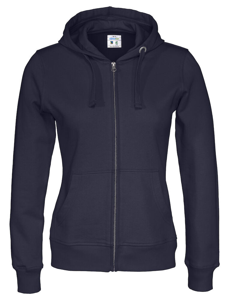 Full Zip Hood Lady (GOTS) Navy XS
