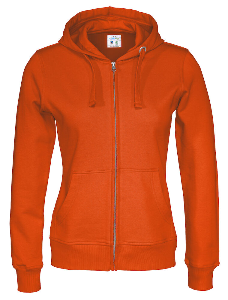 Full Zip Hood Lady (GOTS) Orange XS
