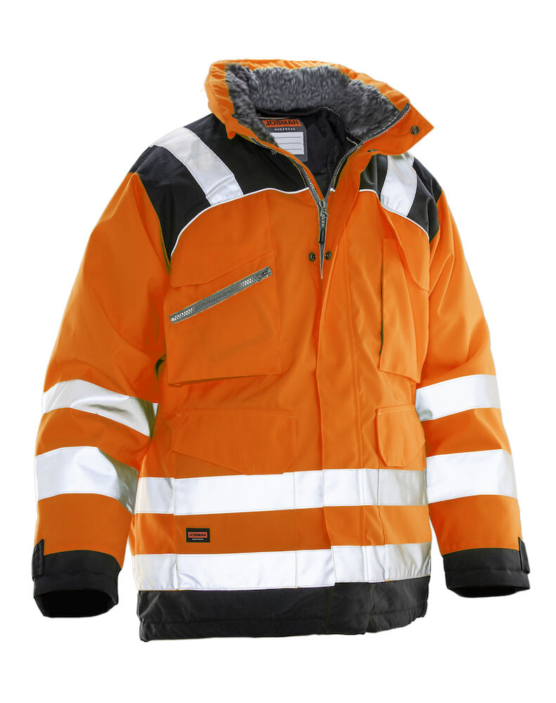 HV Vinterparkas Orange/Svart XS