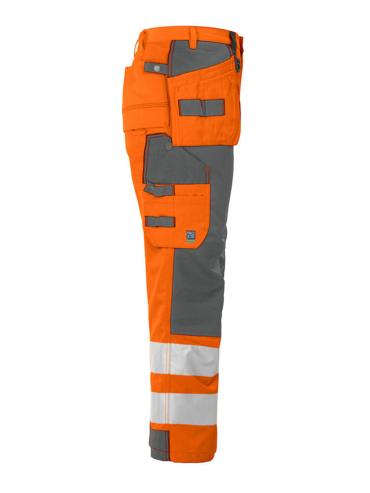 6506 WAISTPANTS EN ISO 20471 CLASS 2 Orange/Grey