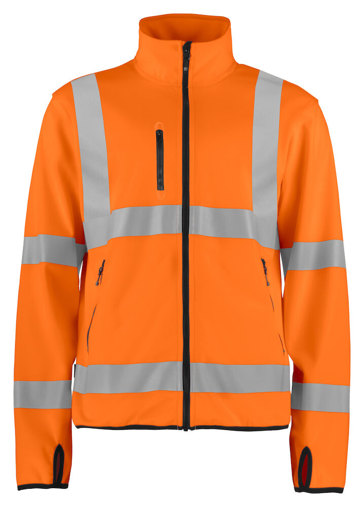 6105 Lite Softshell Jacket HV CL 3 Orange/Black XS