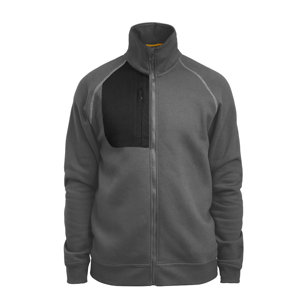 Sweatshirt Full-zip Dark Grey XS