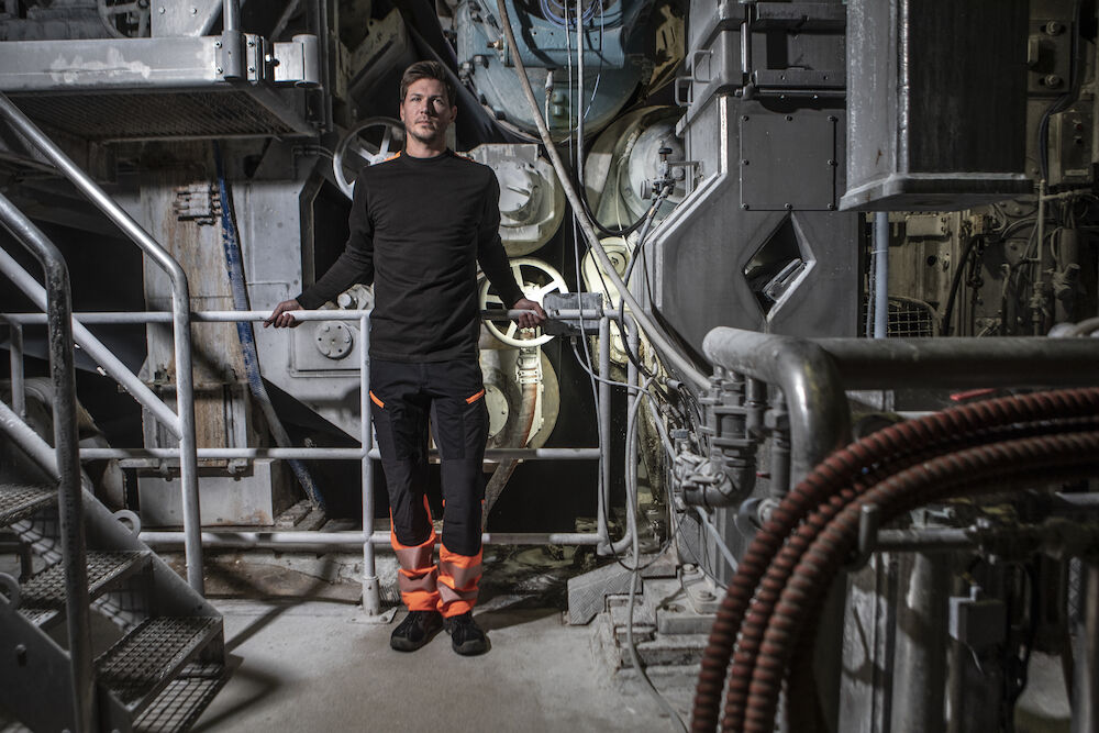 6528 SERVICE PANT STRETCH EN ISO 20471 CLASS 1