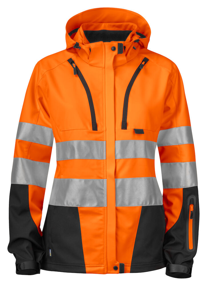 6423 3 Layer Jacket HV Orange/Black XS