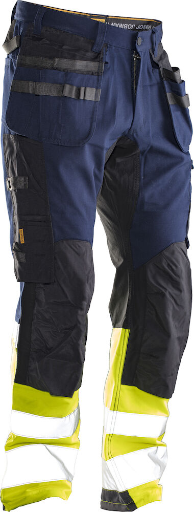 2134 Craftsman Trousers Core Stretch Hi-Vis navy/yellow