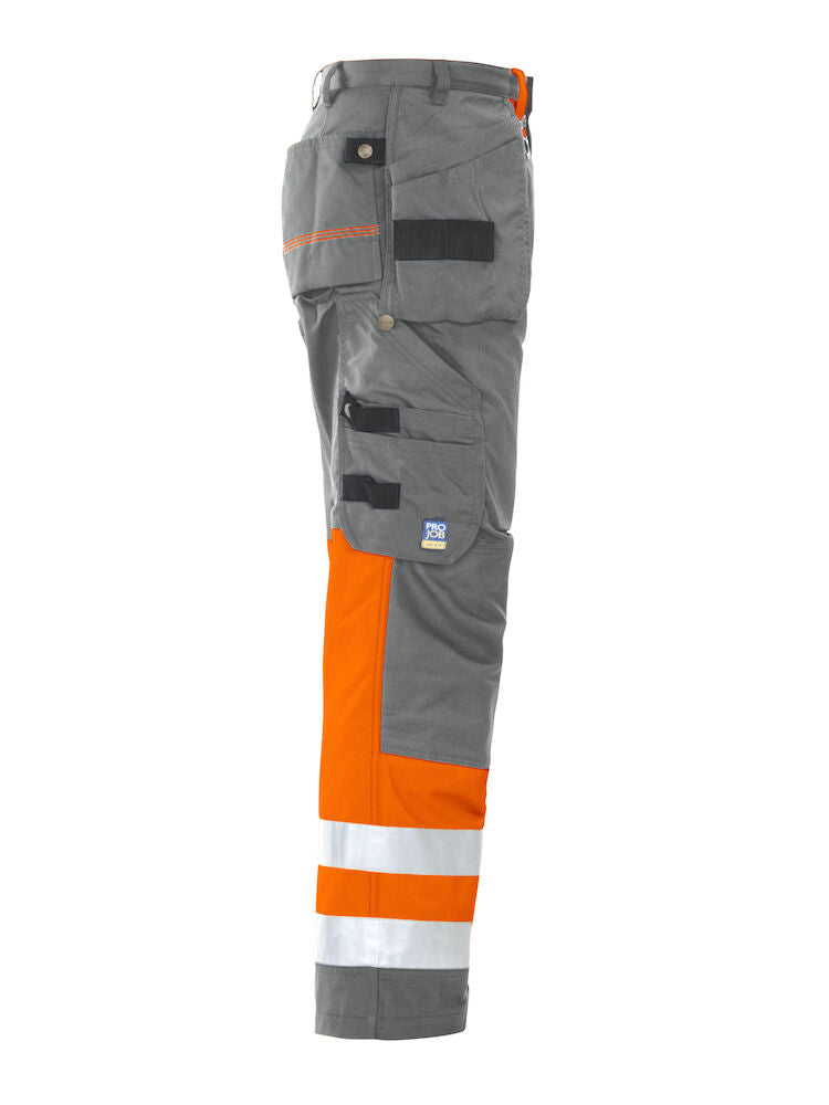 6502 WAISTPANTS EN ISO 20471 CLASS 1 Orange/Grey