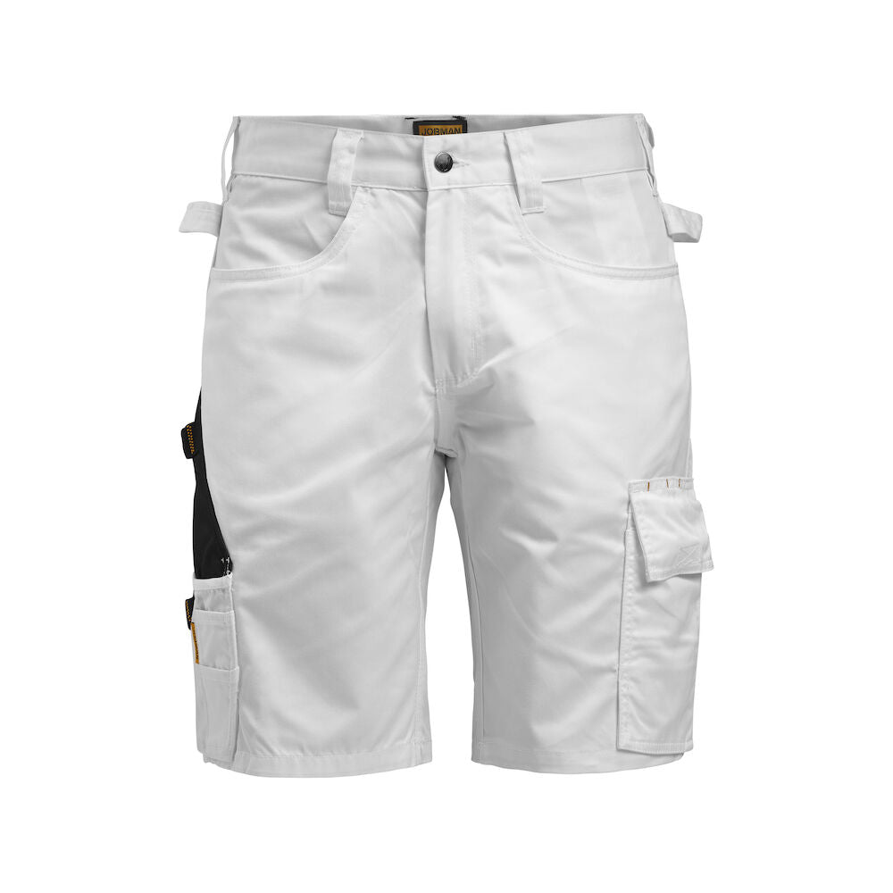 Poly cotton Shorts White/Black C42