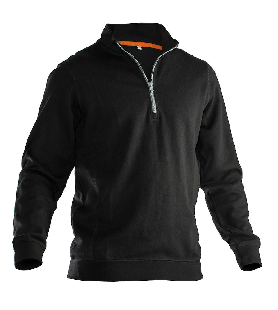 Sweatshirt 1/2 Zip Black/Black XXS