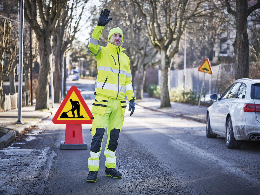2291 Craftsman Trousers Stretch Hi-Vis