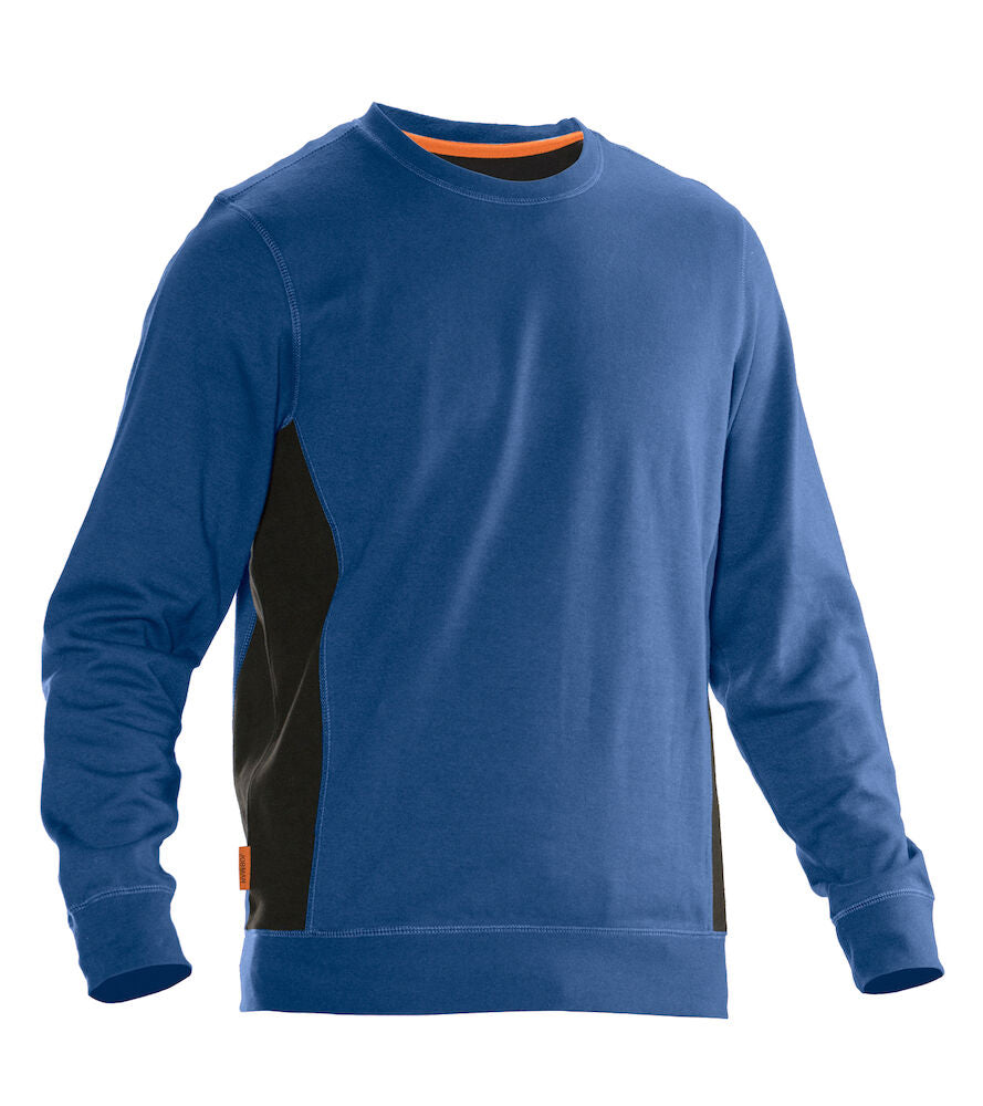 Sweatshirt Roundneck Sky Blue/Bla XS