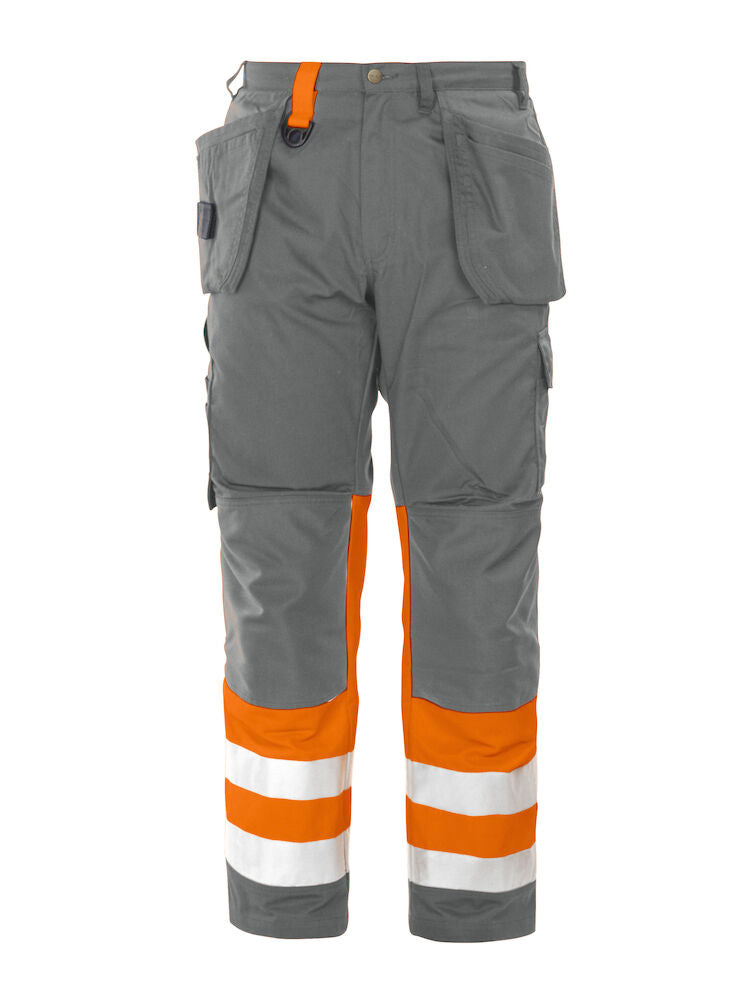 6502 WAISTPANTS EN ISO 20471 CLASS 1 Orange/Grey
