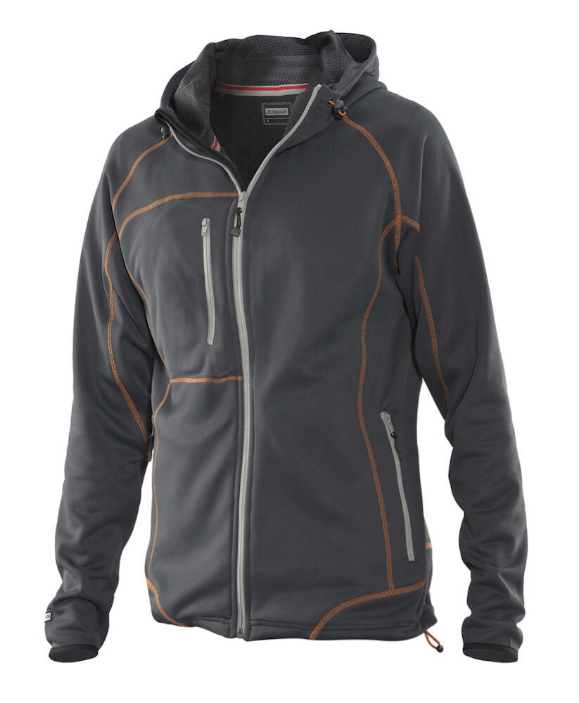 Ladies Hoodie Dark Grey/Or S