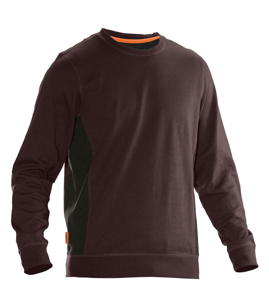 Sweatshirt Roundneck Brown/Black XS