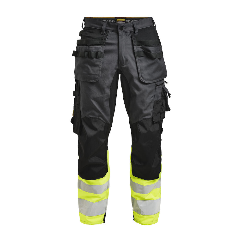 2134 Craftsman Trousers Core Stretch Hi-Vis dark grey/yellow