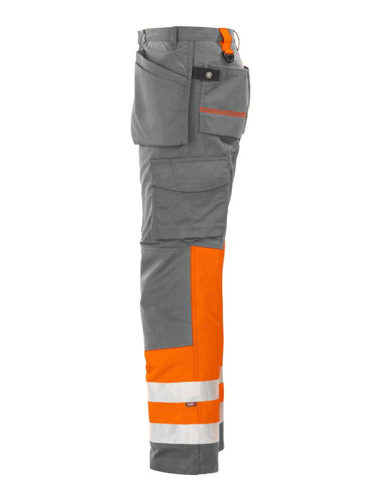 6502 WAISTPANTS EN ISO 20471 CLASS 1 Orange/Grey