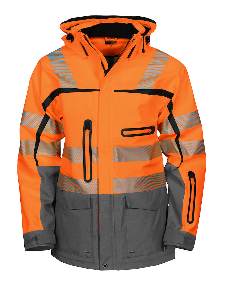 6417 3-Layer HV Jacket Visibility Orange XS