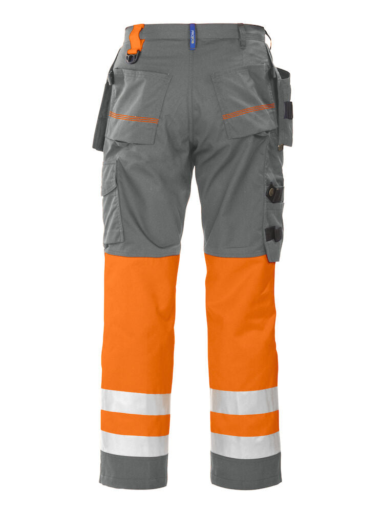 6502 WAISTPANTS EN ISO 20471 CLASS 1 Orange/Grey