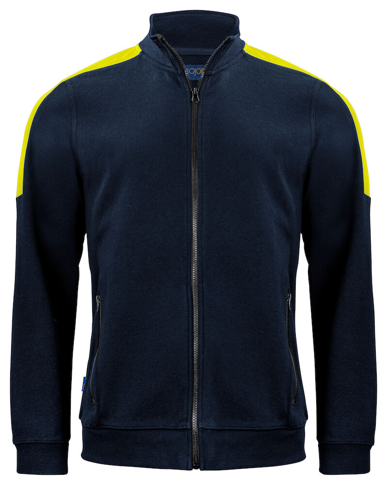 2129 Sweatshirt FZ Navy/Yellow XS