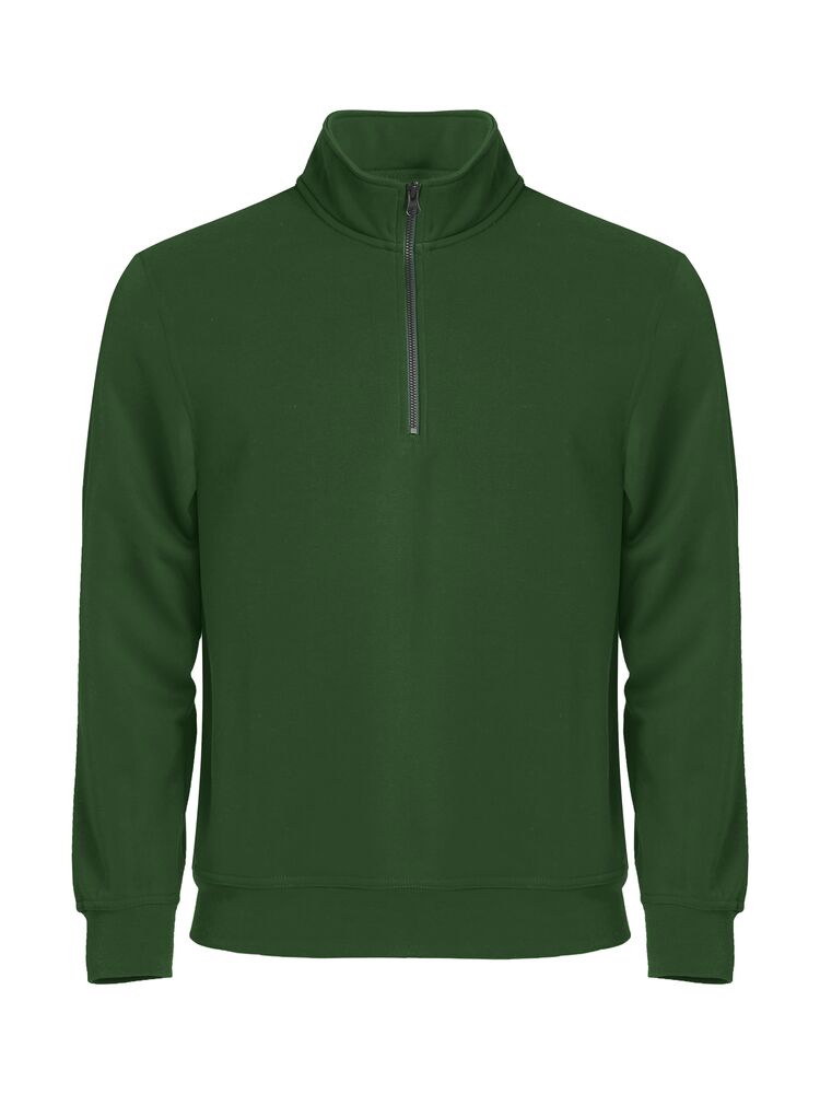 Basic Half Zip Bottle Green XS