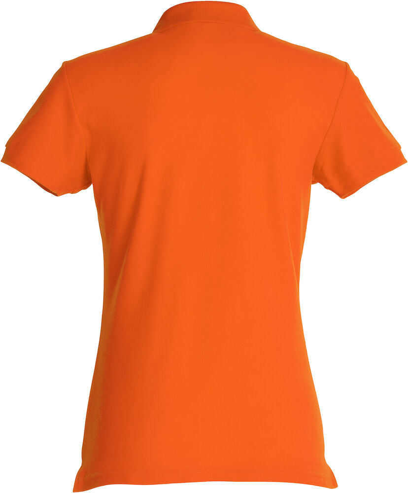 Basic Polo Women Blood Orange