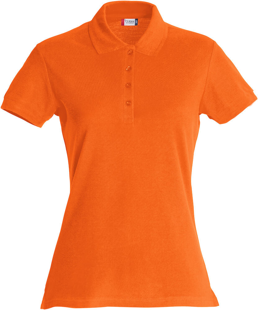 Basic Polo Women Blood Orange