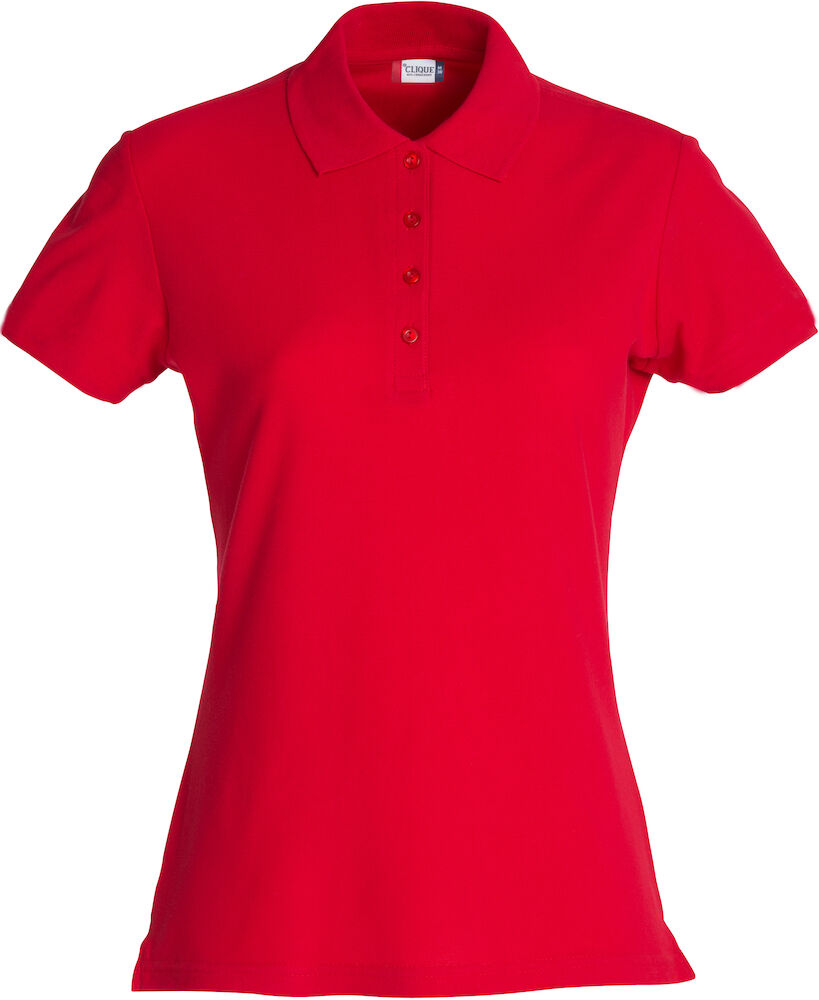 Basic Polo Women Red