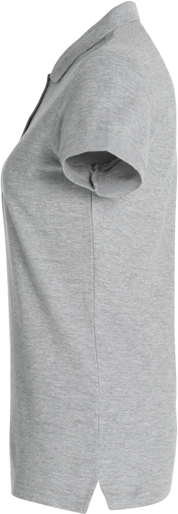 Basic Polo Women Grey Melange