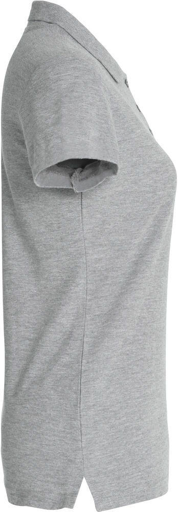 Basic Polo Women Grey Melange