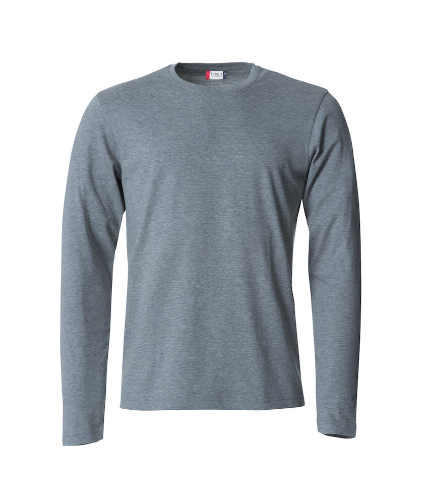 Basic-T L/S Grey Melange XS