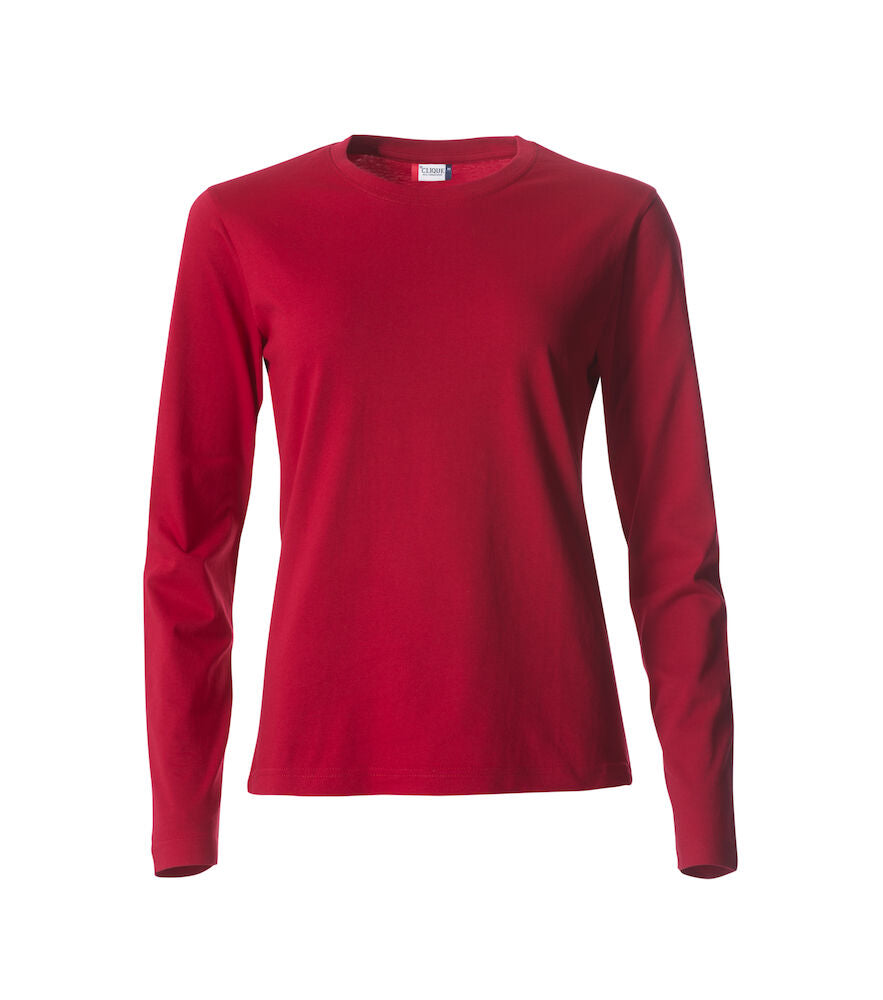 Basic-T L/S Ladies Red XS