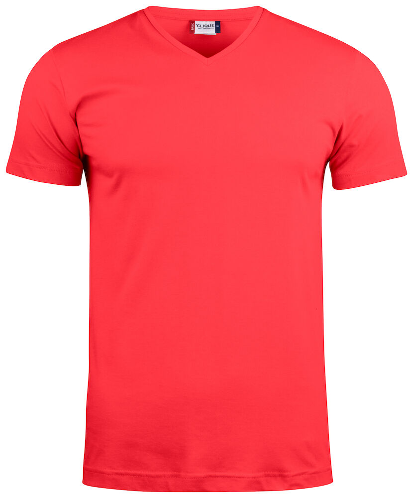 Basic-T V-neck Red XS