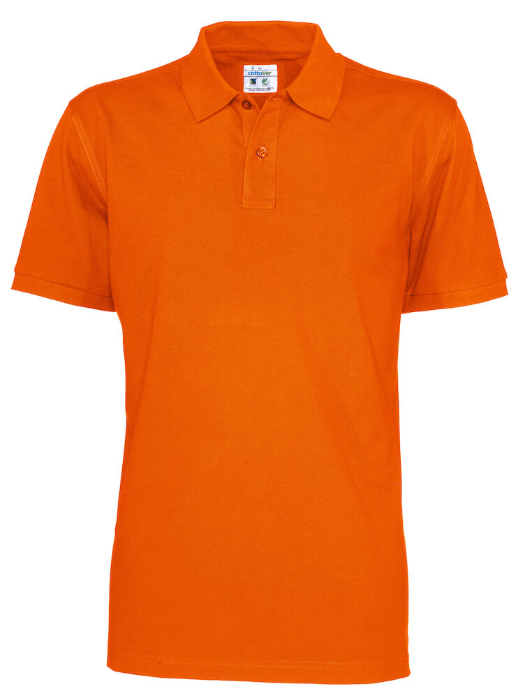 Pique Man (GOTS) Orange S