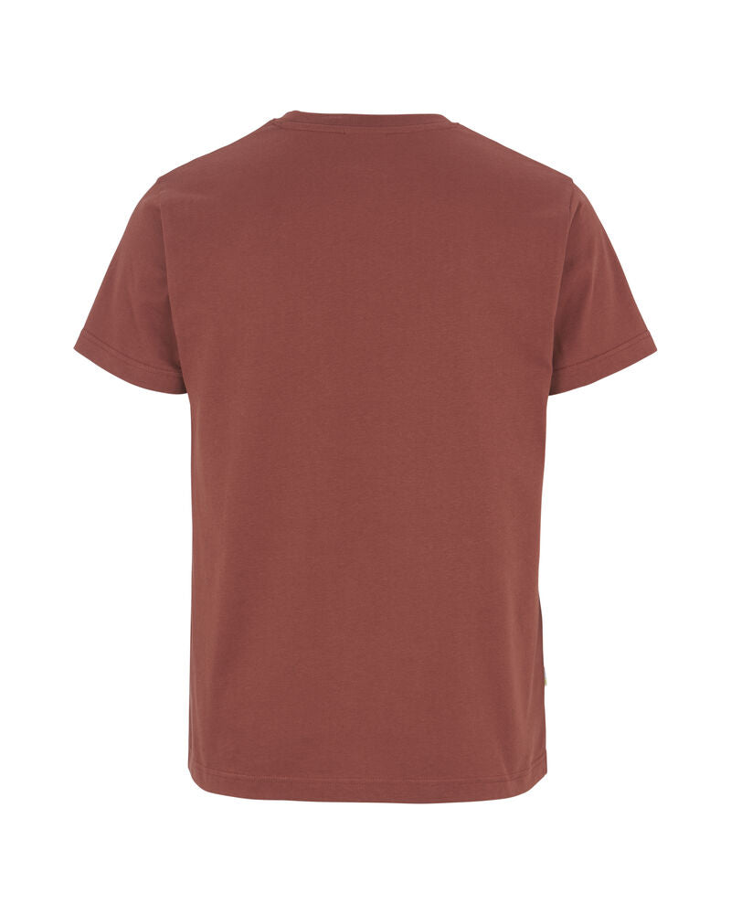 T-shirt Man Rust Red