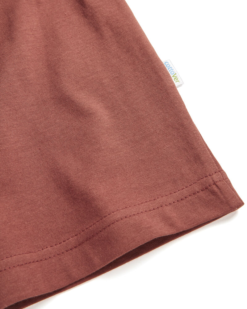 T-shirt Man Rust Red