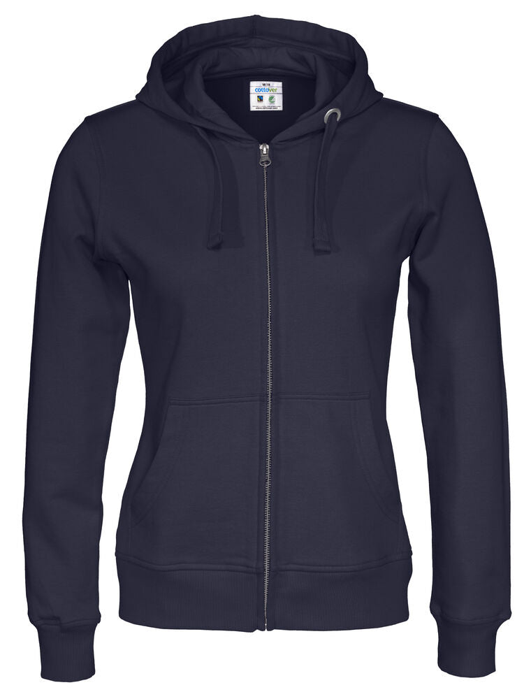 Full Zip Hood Lady (GOTS) Navy 3XL
