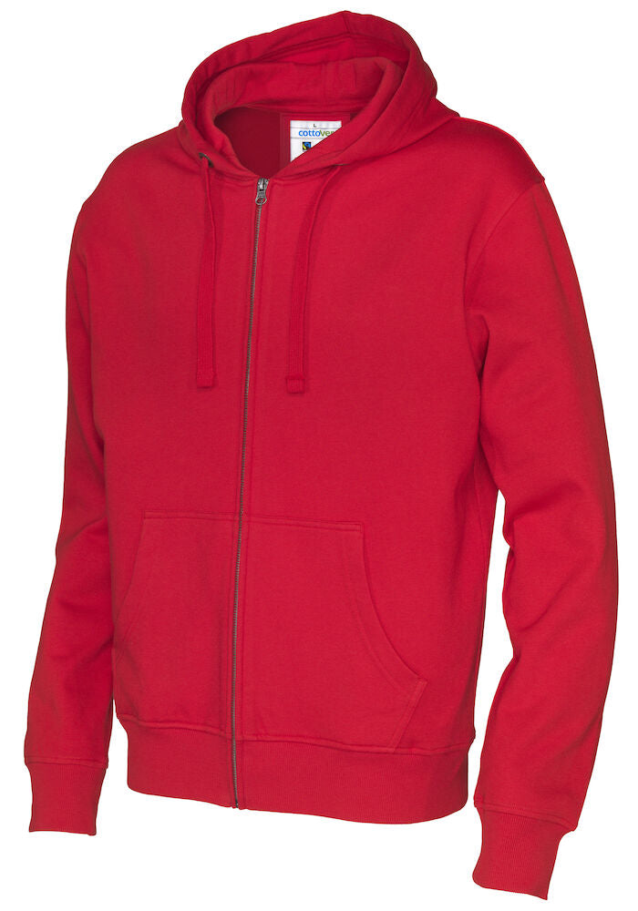 Full Zip Hood Man Red