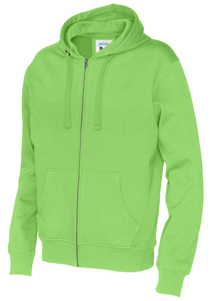 Full Zip Hood Man Green