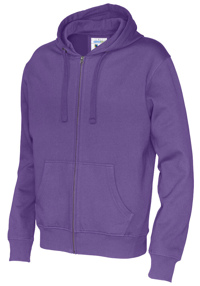 Full Zip Hood Man Purple