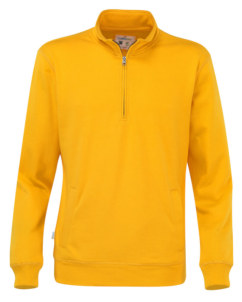Half Zip Unisex (GOTS) Yellow S