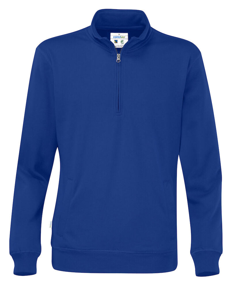Half Zip Unisex (GOTS) Royal S